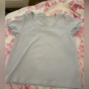 Brandy baby tee light blue